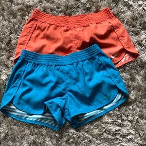 Two pairs women’s Nike shorts